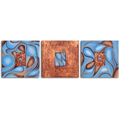 My Art Outlet Hand Painted "Chocolate Box" 3 Piece Oil Canvas Art Set at Sears.com