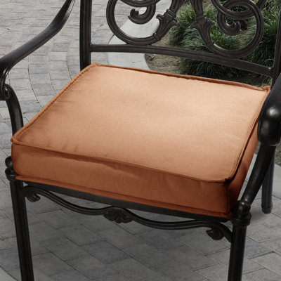 Mozaic Company Sunbrella Outdoor Chair Cushion - Size: 19", Color: Dark Orange at Sears.com