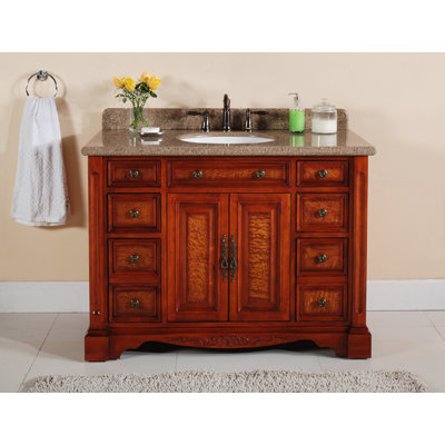 Lanza 48" Single Bathroom Vanity in Burled Wood at Sears.com