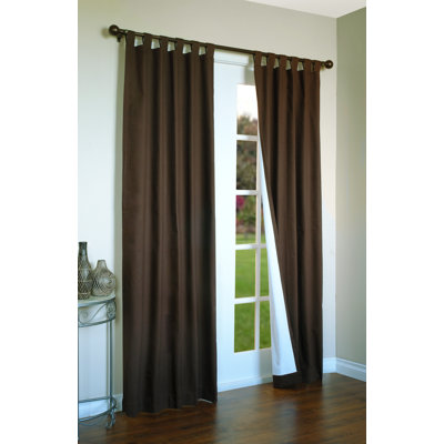 Thermalogic Weathermate Solid Insulated Color Tab Top Curtain Pairs - Size: 72" H x 80" W, Color: Chocolate at Sears.com