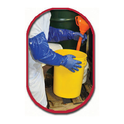 Best Manufacturing 26" Blue NSK-26 Nitri-Solve Knit Nitrile Coated Work Gloves With Cotton Interlock Liner And Rough Finish (72 Pair Per Case) at Sears.com