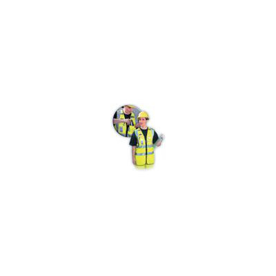 occunomix Large High Visibility Yellow OccuLux Multi-Pocketed Zipper Vest W/3M Scotchlite Reflective Tape (ANSI Class 2) at Sears.com