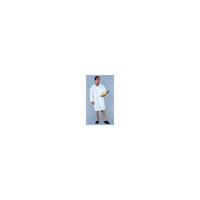 Kimberly-Clark White KleenGuard A30 Breathable Particle Protection Labcoat With Snap Front And Chest And Hip Pocket (25 Per Case) at Sears.com