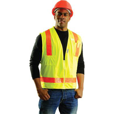 occunomix Yellow OccuLux L'Yellow Surveyor's Vest With 13 Pockets And Zipper at Sears.com