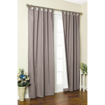 Thermalogic Weathermate Solid Insulated Color Tab Top Curtain Pairs - Size: 84" H x 160" W, Color: Pewter at Sears.com