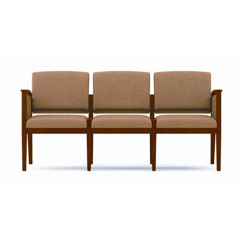 Lesro Amherst Three Seat Sofa with Open Arm - Fabric: Axis - Paprika, Frame Finish: Mahogany, Arms: Center Arm Not Included at Sears.com