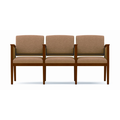 Lesro Amherst Three Seat Sofa with Open Arm - Fabric: Axis - Paprika, Frame Finish: Medium, Arms: Center Arm Included at Sears.com