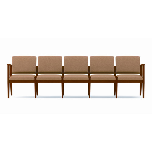 Lesro Amherst Five Seats Sofa - Fabric: Axis - Paprika, Frame Finish: Cherry, Arms: Center Arm Not Included at Sears.com