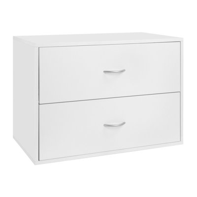 freedomRail Big O-Box 2 Drawer Storage Unit - Color: White at Sears.com