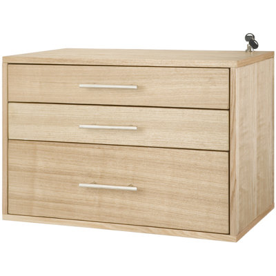 freedomRail O-Box 3 Drawer Storage Unit - Color: Light Oak at Sears.com