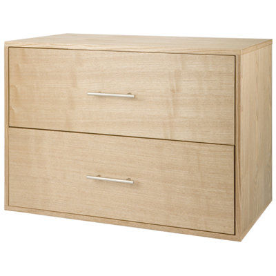 freedomRail Big O-Box 2 Drawer Storage Unit - Color: Light Oak at Sears.com