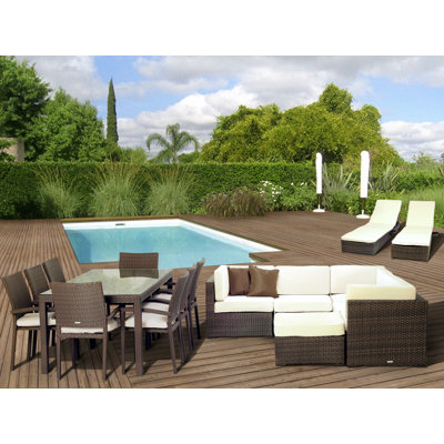International Home Miami Atlantic 17 Piece Deep Seating Group with Cushions at Sears.com