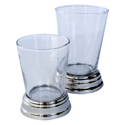 UrnsDirect2U Glass/Nickel Tumbler (Set of 6) - Size: 5.5" H x 4" W x 4" D at Sears.com