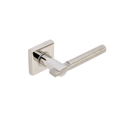INOX SE Plate Sequoia Lever Set - Finish: Two Toned (Satin and Polished), Handing: Left Hand Reverse, Function: Mortise Classroom at Sears.com