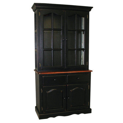 Sunset Trading Harmony China Cabinet - Finish: Antique Black / Cherry at Sears.com