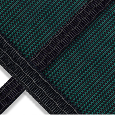 Robelle Ultra Mesh Safety Cover - Step: Left  Color: Green  Size: 16' x 36'