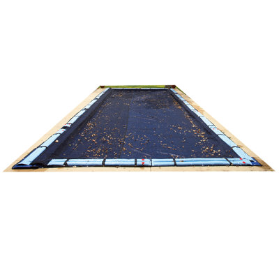 Dirt Defender Rectangular Leaf Net in Ground Pool Cover - Pool Size: 25' x 45'