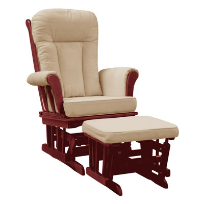 Dream On Me Mission Padded Glider and Ottoman - Color: Cherry Glider / Beige Cushion at Sears.com