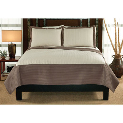 1st Apartment Barclay King Quilt with Two Shams in Tan / Cream at Sears.com
