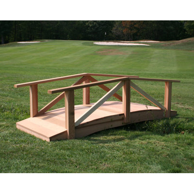 Creekvine Designs Cedar Pearl River Garden Bridge - Size: 4', Finish: Cedar Stain/Sealer at Sears.com