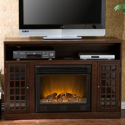 Wildon Home Bismark 48" TV Stand with Electric Fireplace - Finish: Espresso at Sears.com