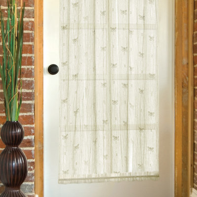 heritage Lace Dragonfly Door Panel - Color: White, Size: 45" x 63" at Sears.com