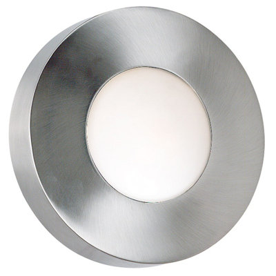 Kenroy Home Burst Round Outdoor Wall Sconce in Polished Aluminum - Size: 10" H x 8"W x 5" Ext at Sears.com