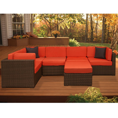 International Home Miami Aventura 6 Piece Deep Seating Group with Cushions - Fabric: Grey at Sears.com