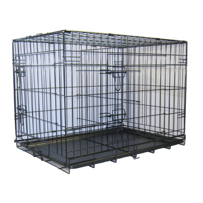 Go Pet Club Folding Wire Dog Crate with Divider - Size: Large: 42" L x 28" W x 30" H at Sears.com