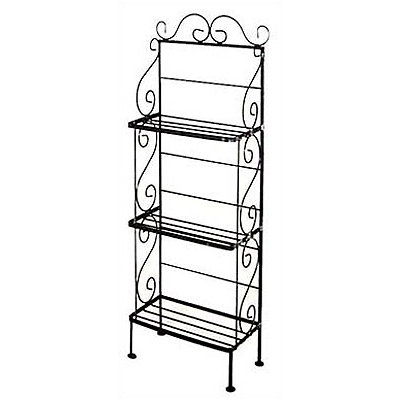 Grace Baker's Rack - Finish: Satin Black, Brass Tips: Without Brass Tips, Size: 52" H x 12" W at Sears.com