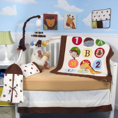 Soho Designs 123 Giraffe Baby 14 Piece Crib Nursery Bedding Set at Sears.com