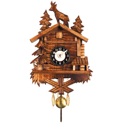 Black Forest Battery Operated Clock with Standing Deer at Sears.com