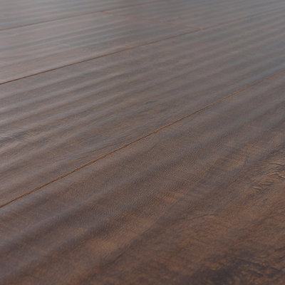 Lamton 12 mm Handscraped Laminate with Beveled Edge in Distressed Mocha at Sears.com
