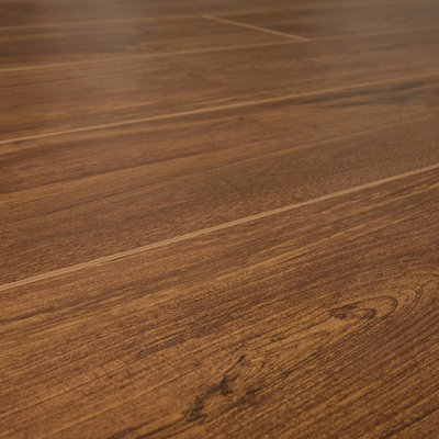 Lamton 12 mm Narrow Board Laminate with Underlayment in Burlington Oak at Sears.com