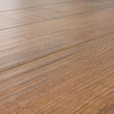 Lamton 12 mm Handscraped Laminate with Beveled Edge in Distressed Natural Oak at Sears.com