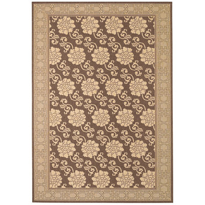 Capel Solaria Dexter Cocoa Peonies Rug - Rug Size: 3'11" x 5'6" at Sears.com