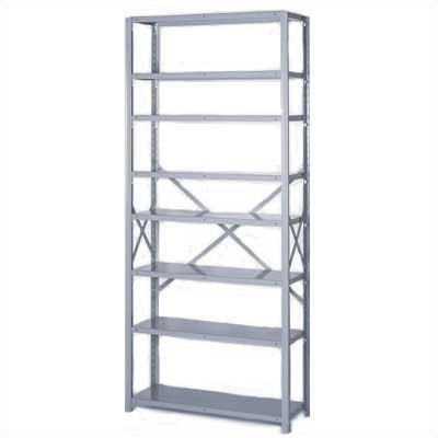 LYON 8000 Series Open Shelving -8 Shelves:84" Hx48" Wx18" D -Color:Dove Gray, Section Type:Add-On (2 posts), Shelf Type:18-Gauge xtra at Sears.com