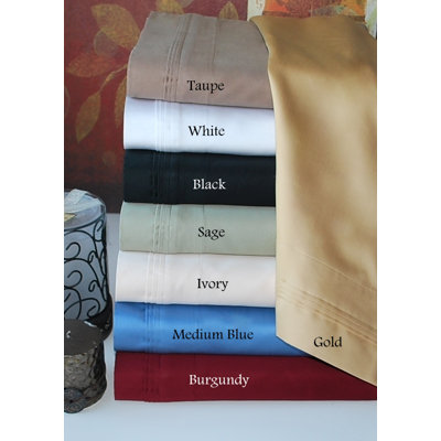 Simple Luxury 800 Thread Count Egyptian Cotton Solid Sheet Set - Size: Queen, Color: Burgundy at Sears.com