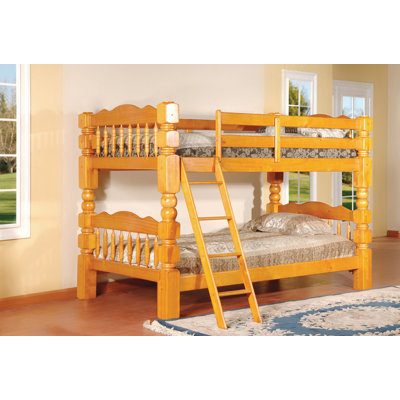 InRoom Designs Twin over Twin Bunk Bed - Finish: Honey Oak at Sears.com