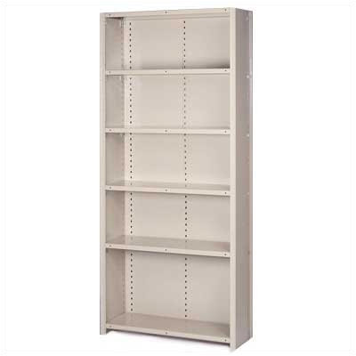 LYON 8000 Series Closed Shelving -6 Shelves:84" Hx36" Wx12" D -Color:Dove Gray, Section Type:Starter (4 posts), Shelf Type:20-Gauge H at Sears.com