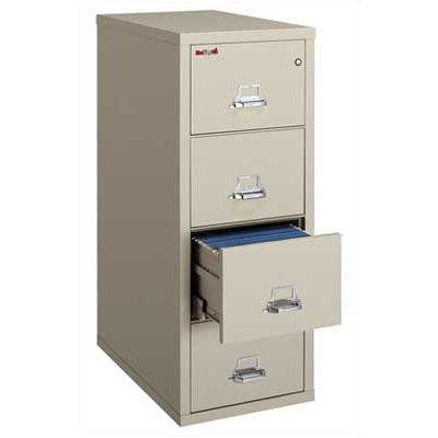 FireKing Four-Drawer Vertical Legal File - Finish: Platinum, Lock: Manipulation-Proof Comb. Lock at Sears.com