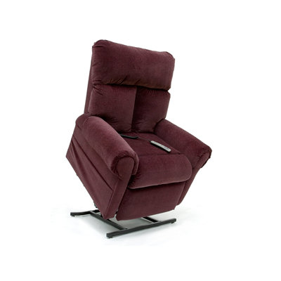 Pride Mobility Elegance Collection Medium 3-Position Lift Chair with Split Back - Quick Ship - Fabric: Wine, Seat Width: Wide - 22" at Sears.com