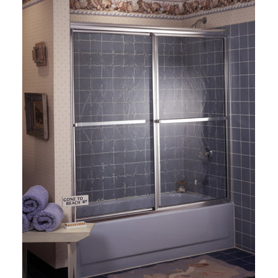 Coastal Industries Framed Paragon Bypass Tub Enclosure - Frame Finish: Brushed Nickel, Glass Type: Clear, Size: 58.31" x 53.5" at Sears.com