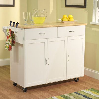 TMS Kitchen Cart - Base Finish: White at Sears.com