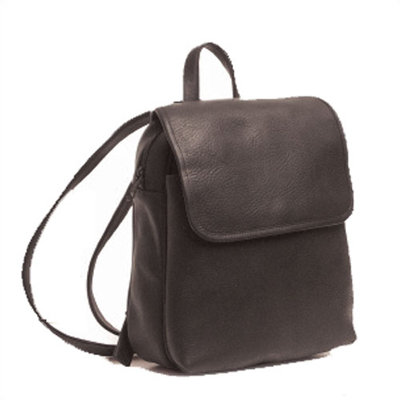 Aston Leather Small Backpack with Top Zipper - Color: Brown at Sears.com