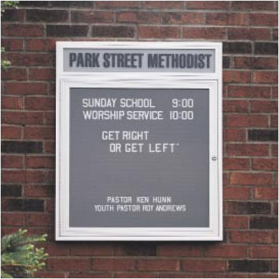 Ghent Illuminated Changeable Letterboard  (2 door) - Frame: Satin Aluminum Indoor, Size: 36" x 48", Panel Color: Burgundy at Sears.com