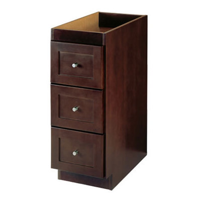 RonBow Shaker - 15inches Drawer bank w/three drawers - Finish: White at Sears.com