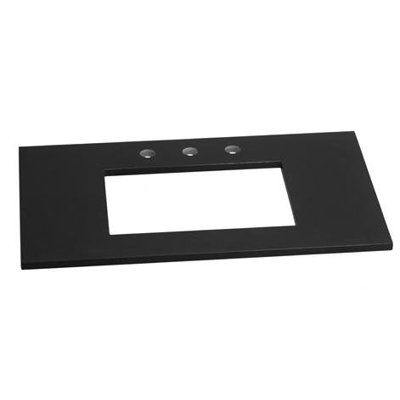 RonBow 32" x 19" Stone Vanity Top for Single Undermount Sink - Finish: Broad Black, Faucet Drillings: Single Hole at Sears.com