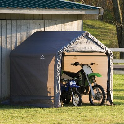 E Series Shed - Size: 10' H x 18' W x 24' D, Color: Grey