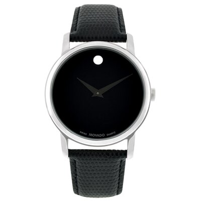 Men's Museum Watch with Leather Strap